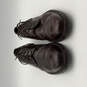 Mens Brown Leather Round Toe Low Top Lace-Up Derby Dress Shoes Size 11 D image number 2