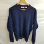 Jasu Men's Navy Spotted Wool Sweater Size L image number 1