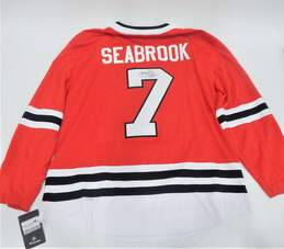 Chicago Blackhawks Brent Seabrook SIGNED Hockey Jersey Men's Size 2XL