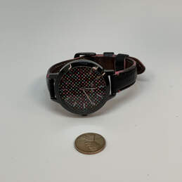 Designer Fossil BQ-3151 Polka Dot Black Dial Leather Band Analog Wristwatch alternative image