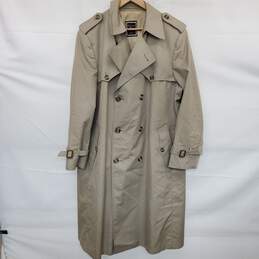 Christian Dior Monsieur Tan Trench Coat Size 44R AUTHENTICATED