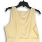 NWT J. Crew Womens Pale Yellow V-Neck Sleeveless Button Front A-Line Dress Sz 8 image number 4