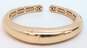 Designer Joan Boyce Swarovski Crystal Pave Rose Gold Plated Hinged Cuff Bangle Bracelet image number 5