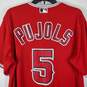 Majestic Men Red Anaheim Angels #5 Baseball Jersey L image number 5