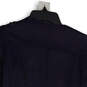 NWT Womens Navy Blue Leather Long Sleeve Full-Zip Biker Jacket Size XS image number 4