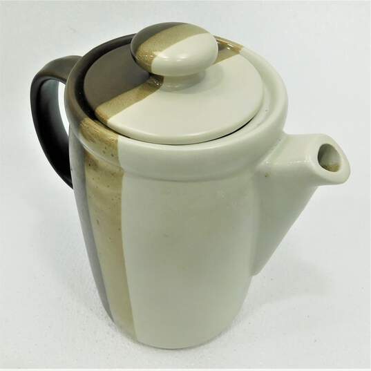 Vintage McCoy Sandstone Coffee Set Pot, Sugar & Creamer image number 3