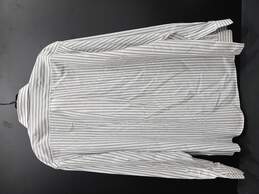 Eddie Bauer Men's Gray/White Striped Dress Shirts Size L alternative image
