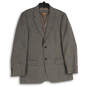 Mens Gray Notch Lapel Long Sleeve Flap Pocket Two Button Blaze Size 40R image number 1