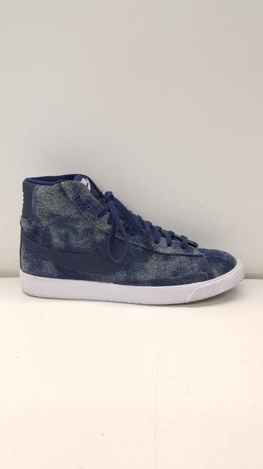 Nike Blazer Mid SE (GS) Athletic Shoes Midnight Navy 902772-400 Size 7Y Women's Size 8.5 image number 1