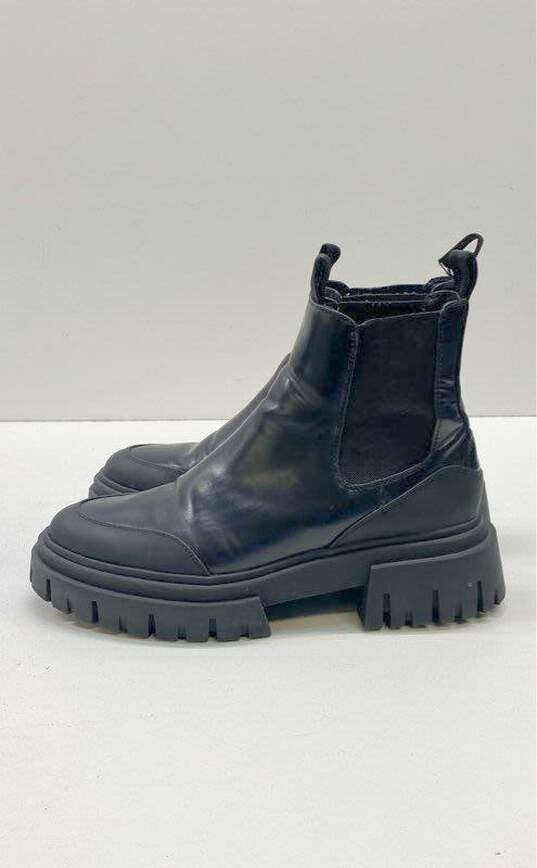 Zara Chunky Lug Platform Chelsea Boots Black 9 image number 2