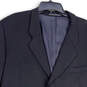 Mens Black Notch Lapel Long Sleeve Single Breasted 3 Button Blazer Size 46L image number 3