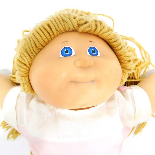 Vintage 1978 1982 Cabbage Patch Kid Blonde Hair Blue Eyes Doll image number 3