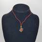 24k Gold Asian Pendant w/Cor Necklace 3.7g image number 3