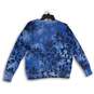 NWT Nic+Zoe Womens Blue Floral Horizon Petal Long Sleeve Pullover Sweater Size M image number 2