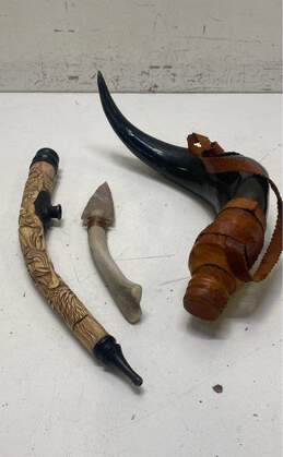 Hand Crafted Indigenous Art Handmade ,Bone/ Stone Home Display Artifacts