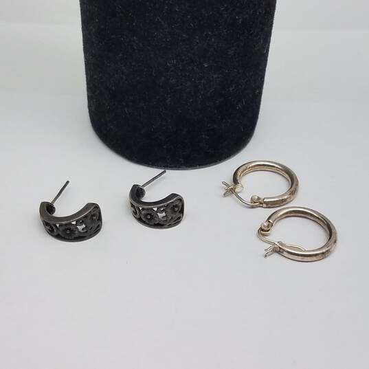 Sterling Silver asst. Gemstone Earring Bundle 4pcs 15.6g image number 2