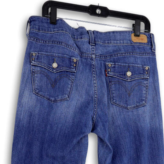Womens Blue 526 Slender Denim Medium Wash Stretch Bootcut Jeans Size 12 image number 4