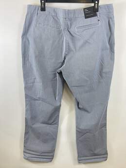 Tommy Hilfiger Women Blue Striped Slim Chino Pants Sz 16 alternative image