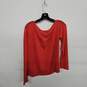 Long Sleeve Asymmetrical Neck Knit Top image number 2
