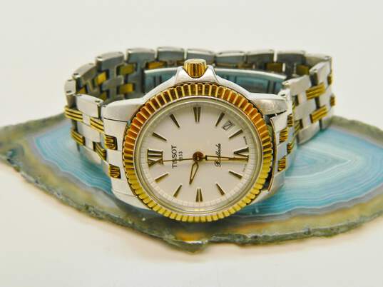 Tissot Swiss Ballade C427/527 Sapphire Crystal 7 Jewels Two Tone Watch 49.0g image number 1