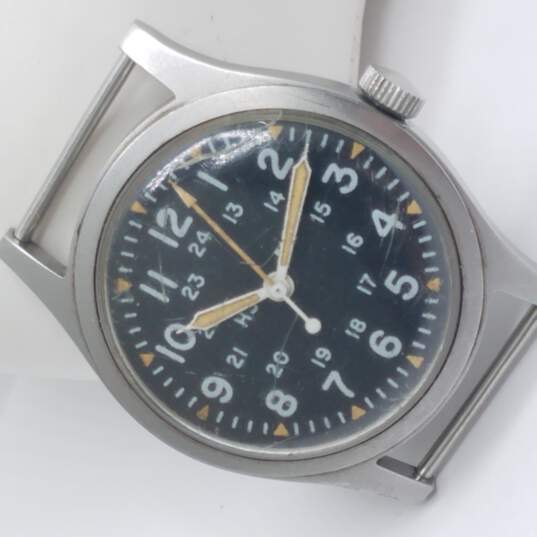 Hamilton 1977 US GI Automatic Manual Wind Up Military Issue Vintage Watch image number 4