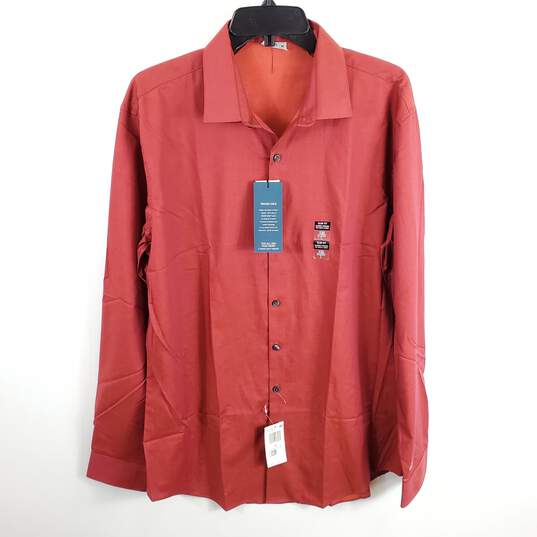 Kenneth Cole Reaction Men Red Dress Shirt L NWT image number 1