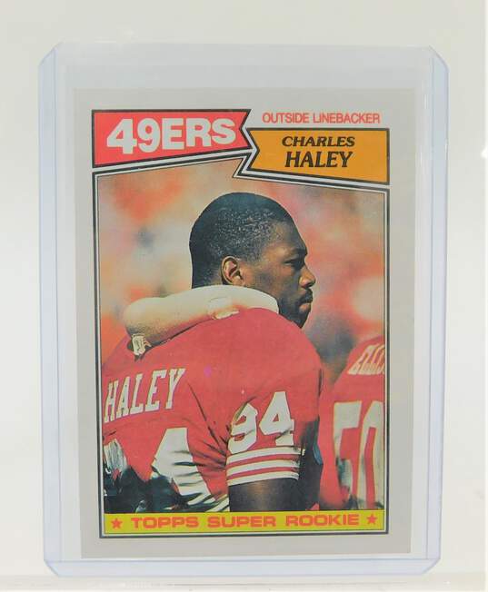 1987 HOF Charles Haley Topps Rookie SF 49ers image number 1