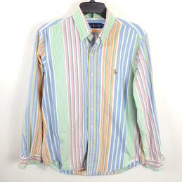 Ralph Lauren Men Multicolor Stripe Button Up Shirt M