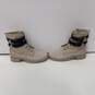 Timberlands Women's A24QG Dove Grey Double Buckle Jayne Combat Boots Size 8.5 image number 3