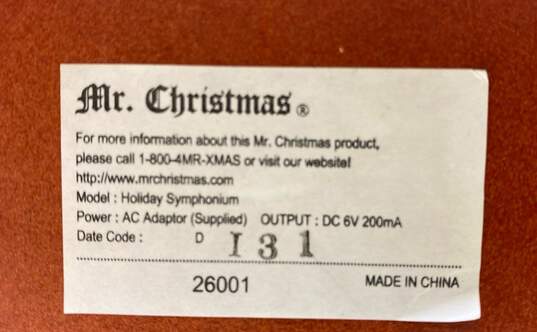Mr. Christmas Holiday Symphonium Music Box image number 6