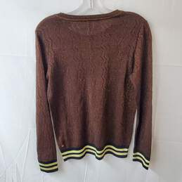 Scotch & Soda Glitter Brown Sweater Size S alternative image