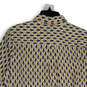 NWT Mens Blue Orange Printed Spread Collar Long Sleeve Button-Up Shirt Sz L image number 4