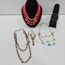 Neon & Vibrant Costume Jewelry Collection Assorted 6pc Lot