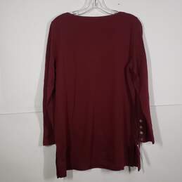 NWT Womens Round Neck Long Sleeve Pullover Tunic Blouse Top Size 1 US Medium alternative image