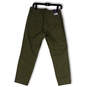 NWT Womens Green Flat Front Pockets Straight Leg Trouser Pants Size 6/28 image number 2