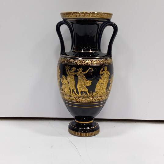 Spyropoulos Handmade 24 K Gold Greek Art Vase image number 1