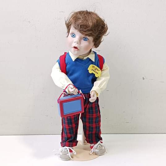 Danbury Mint Jason Brave Little Boy Porcelain Doll image number 1