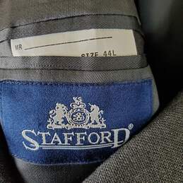 Stafford Men Gray Worseted Wool Suit Jacket Sz 44L alternative image