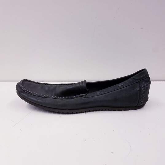John Varvatos Black Leather Loafers Shoes Men's Size 12 M image number 2
