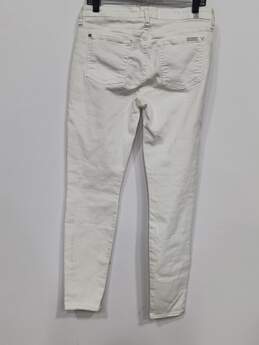 7 For All Mankind Women's White Skinny Jeans Size 30 NWT alternative image