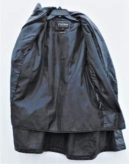 Wilson Black Leather Button Up Coat Womens SZ M alternative image