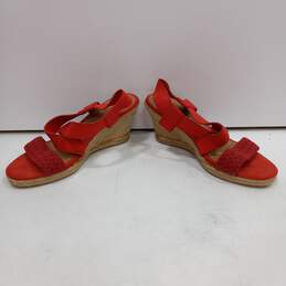 G.H. Bass & Co. Women's Red Remington Wedge Sandals Size 8M alternative image