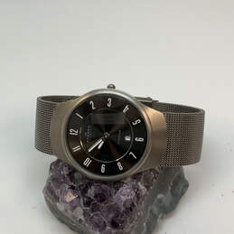 Designer Skagen Titanium Round Dial Stainless steel Analog Wristwatch