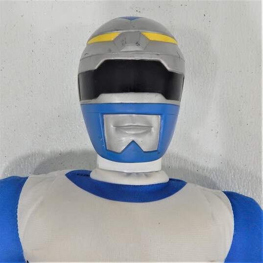 VTG 1999 Power Rangers Lost Galaxy Power Bashers 20in. Blue Ranger Electronic Talking Plush image number 3