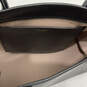 Womens Black Leather Bottom Stud Inner Pocket Double Handle Shoulder Bag image number 5