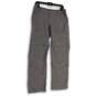 Womens Gray Flat Front Pockets Convertible Straight Leg Cargo Pants Size 6 image number 3
