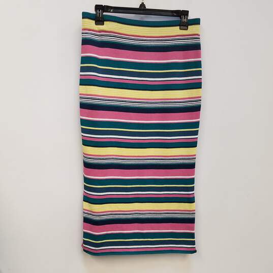 NWT Womens Multicolor Striped Sleeveless Top And Skirt 2 Piece Set Size M L image number 5