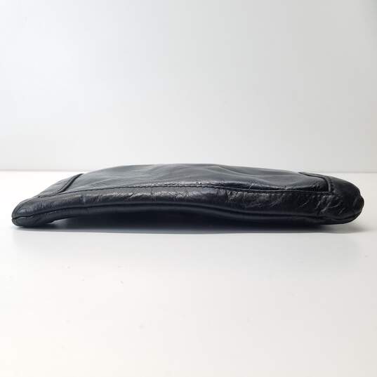 7 For All Mankind Leather Clutch Black image number 6