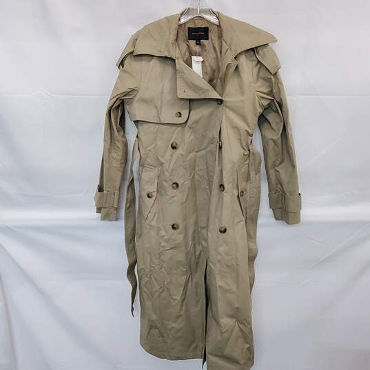 Banana Republic Tan Double Breasted Trench Coat Size S image number 1