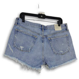 NWT Womens Blue Denim Parker Distressed Cut-Off Shorts Size 31 alternative image